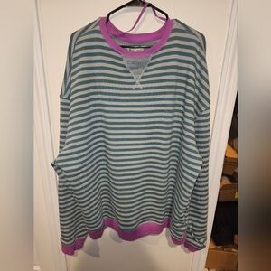 We The Free Oversized Striped Crewneck